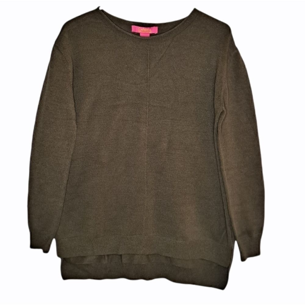 Catherine Malandrino Sweater Banyon Bark Brown Medium